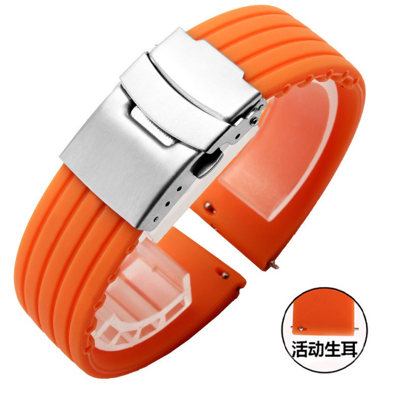 สายนาฬิกาข้อมือซิลิโคน ปลดไว 20 มม. 22 มม. สําหรับ Samsung Active 43 มม. 47 มม. Fossil Strap 18 มม. 24 มม.