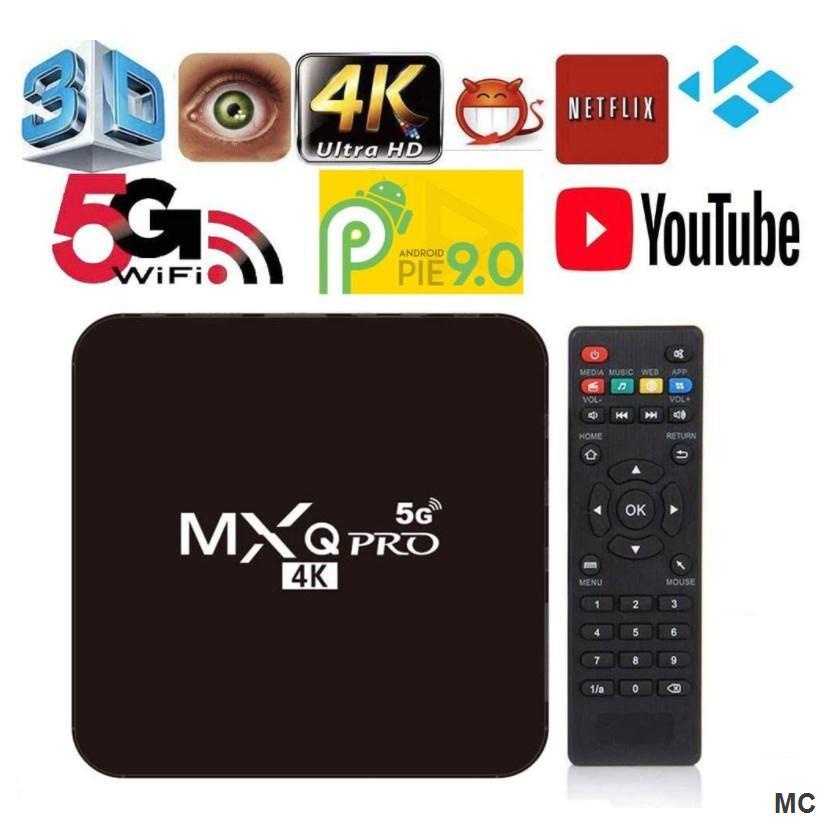 MXQ Pro 5g 4K กล่องสมาร์ททีวี 16 Gb/256 WiFi Android 11.1 HD ตั้งค่าด้านบนอัจฉริยะ