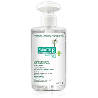 Smooth E Extra Sensitive Makeup Cleansing Water ปริมาณสุทธิ 300 ml.