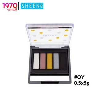 [Outlet] SHEENE POLKA DOTS MINI EYE COLOR สี OY อายแชโดว์ 5 เฉดสี โทนน้ำตาล ที่มีทั้งเนื้อชิมเมอร์และเนื้อแมตต์