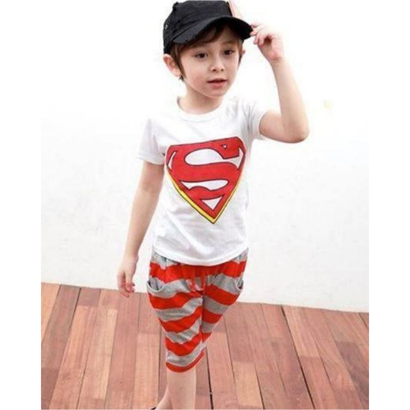 Merah ชุดสูทเด็ก Red Superman