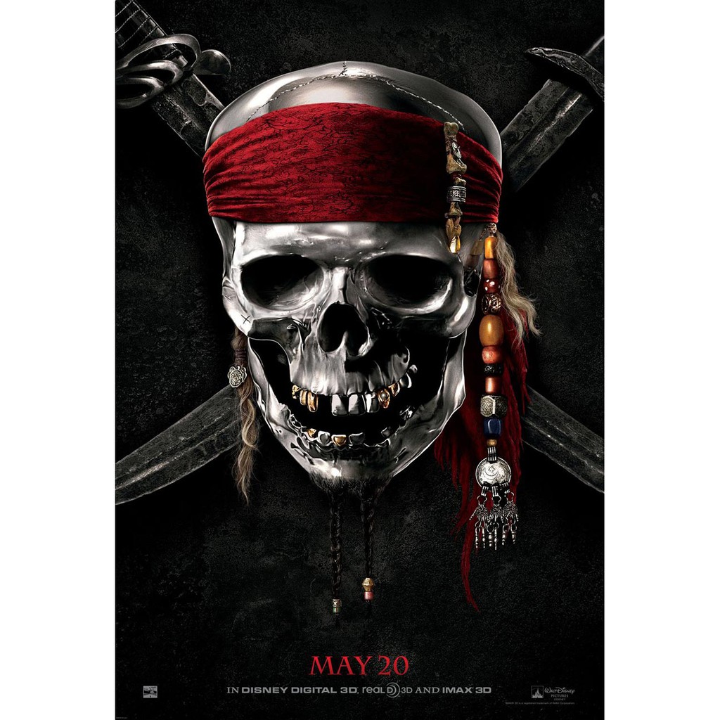 โปสเตอร์ หนัง Pirates of the Caribbean On Stranger Tides (2011) POSTER 24”X35” Inch Jack Sparrow Joh