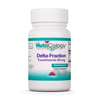 Nutricology Delta Fraction Tocotrienols 50 mg Softgels 75 Count วิตามินอี โทโคไตรอีนอล vitamin E 3