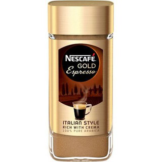 Nescafe Gold Espresso Italain Style Rich&amp;Ceama 100% Pure Arabica 100g.เนสกาแฟ โกลด์ เอสเปรซโซ่ 100 กรัม.