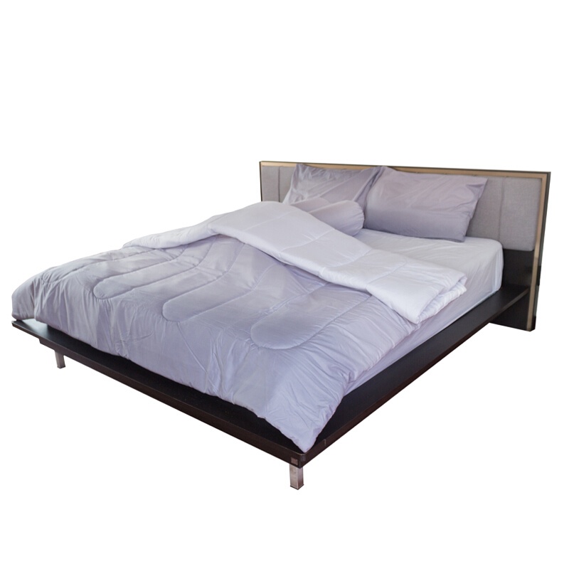 🔥ยอดนิยม!! ชุดผ้าปูที่นอน OMBRE KASSA HOME รุ่น MC10-265T ขนาด 3.5 ฟุต (ทวินไซส์) 3 ชิ้น สีเทา 🚚พิเศษ!!✅