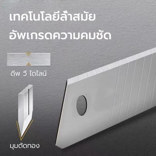 Blades ใบมีดคัตเตอร์ ใบมีด รุ่น จำนวน 10 ใบ/หลอด คมกริบ ก ราคาประหยัด