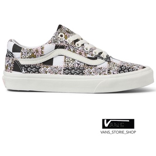 VANS OLD SKOOL FLORAL PATCHWORK MULTI MARSHMALLOW SNEAKERS สินค้ามีประกันแท้