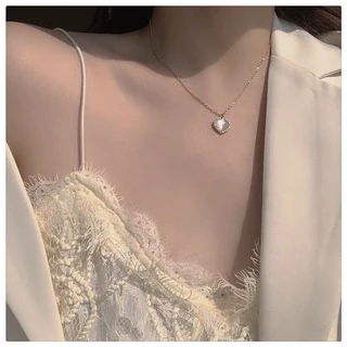 สร้อยคอโซ่จี้หัวใจสไตล์เกาหลีสําหรับผู้หญิง
