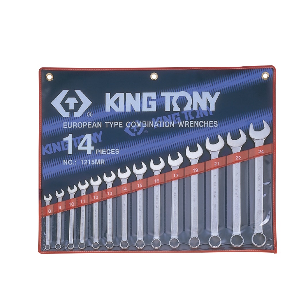 KINGTONY ประแจแหวนข้าง-ปากตาย รุ่น1060/1071 แบบชุด 14 ตัว ชุด KINGTONY รุ่น 1214MR ขนาดตั้งแต่ เบอร์10-32