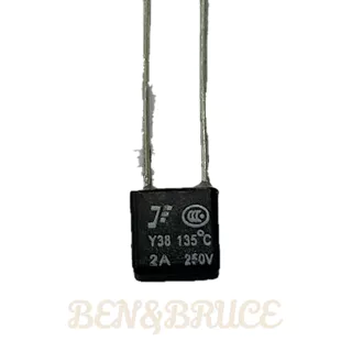 ฟิวส์พัดลม เทอร์โมฟิวส์พัดลม ฟิวส์เหลี่ยม ฟิวส์ Hatari (Thermo Fuse) 135°C/145°C 2A 250V อะไหล่พัดลม
