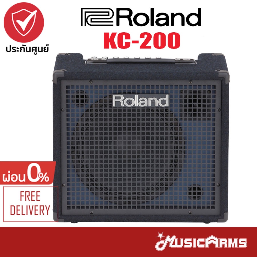 Roland KC-200 แอมป์คีย์บอร์ด 100 วัตต์ 4 แชนแนล ต่อไมค์ได้ มีลำโพงทวีตเตอร์ + ประกันศูนย์ 1 ปี Music