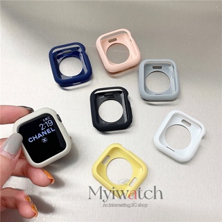 เคสซิลิโคนนิ่ม สําหรับ Apple Watch 8 7 6 SE 5 4 3 iWatch Series 45 มม. 44 มม. 40 มม. 41 มม. 42 มม. 38 มม.