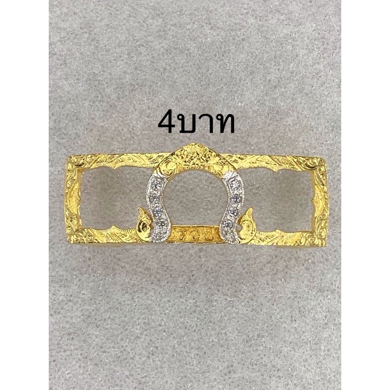 กรอบเลสทองสูตร ขนาด4บาท ใส่หลวงพ่อรวยและเกจิอื่นๆ