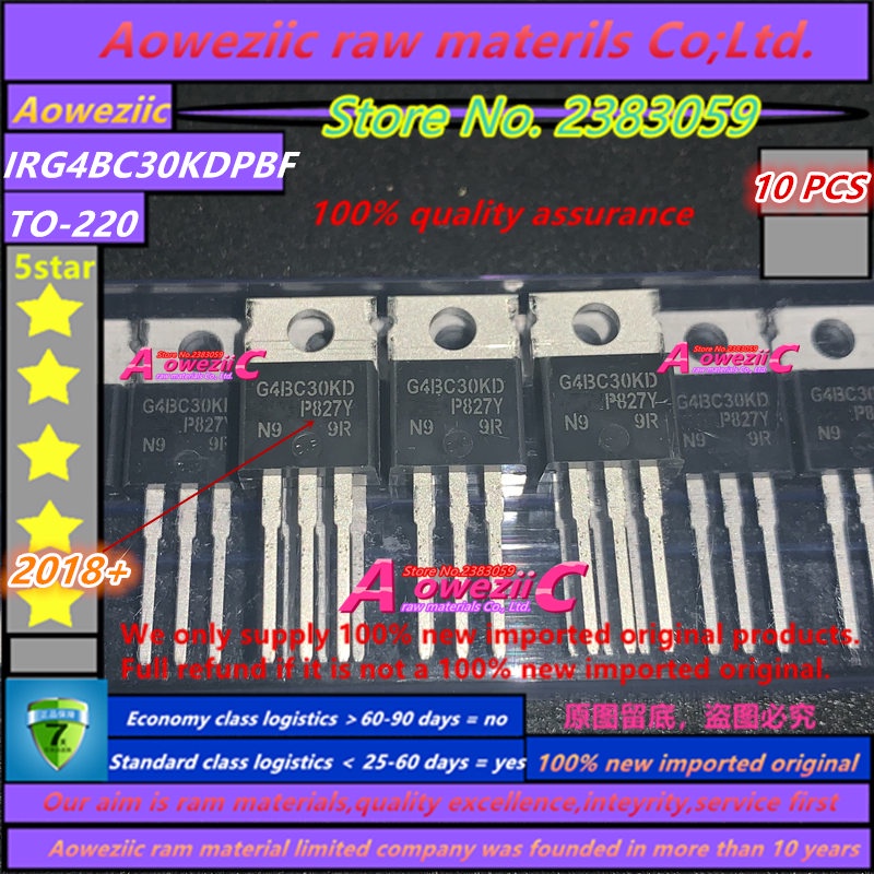 Aoweziic  2018+ 100% new imported original  IRG4BC30KDPBF IRG4BC30KD G4BC30KD TO-220 MOS field effec