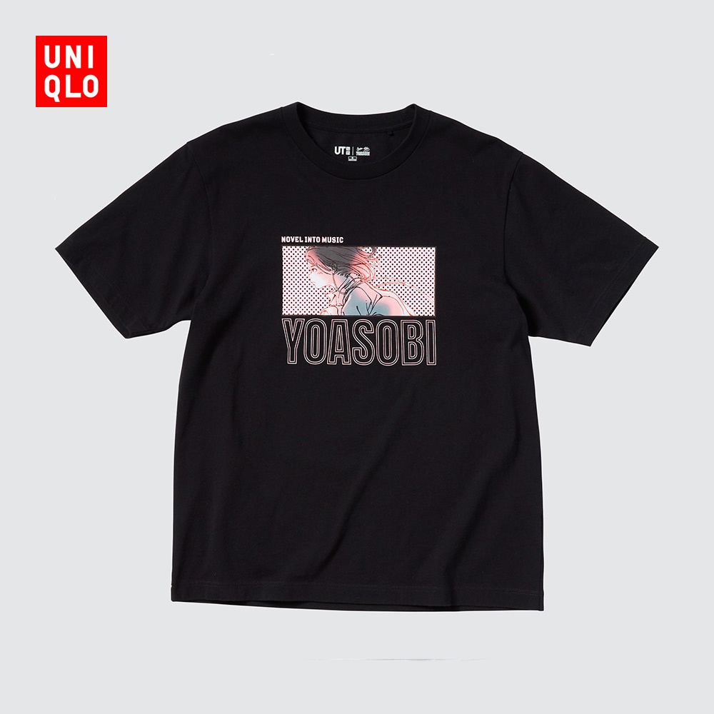 Uniqlo เสื้อยืดแขนสั้น พิมพ์ลาย YOASOBI สําหรับผู้ชาย และผู้หญิง (UT) 440892 UniqloS-5XL