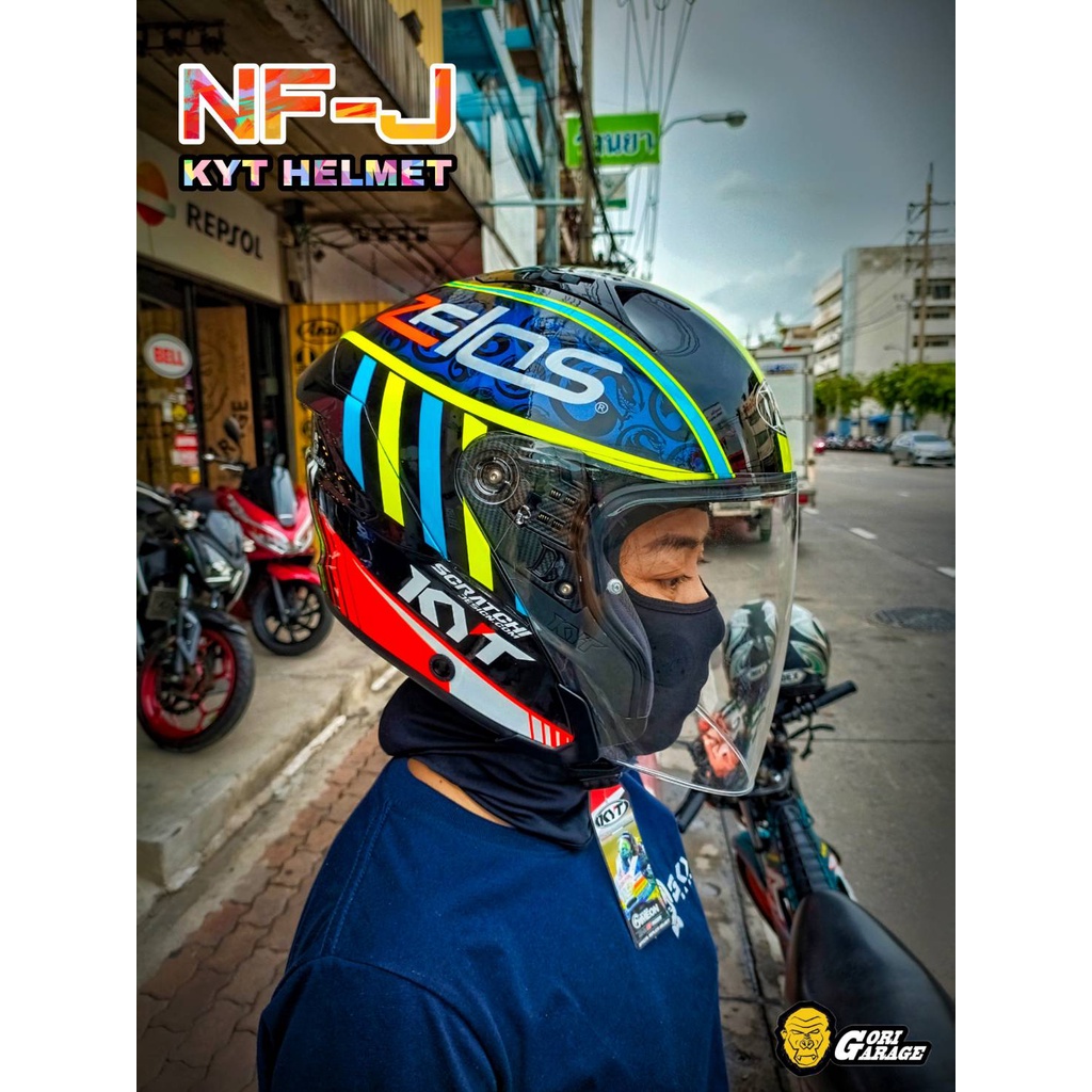 หมวกกันน๊อค  KYT NF-J  OPENFACE XAVIER SIMEON 2018