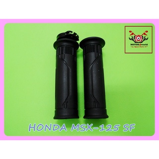 HONDA MSX 125 SF HANDLE GRIP RUBBER "BLACK" with FILLING THROTTLE / ปลอกมือ ปลอกแฮนด์ HONDA MSX 125 SF สีดำ พร้อมไส้เร่ง