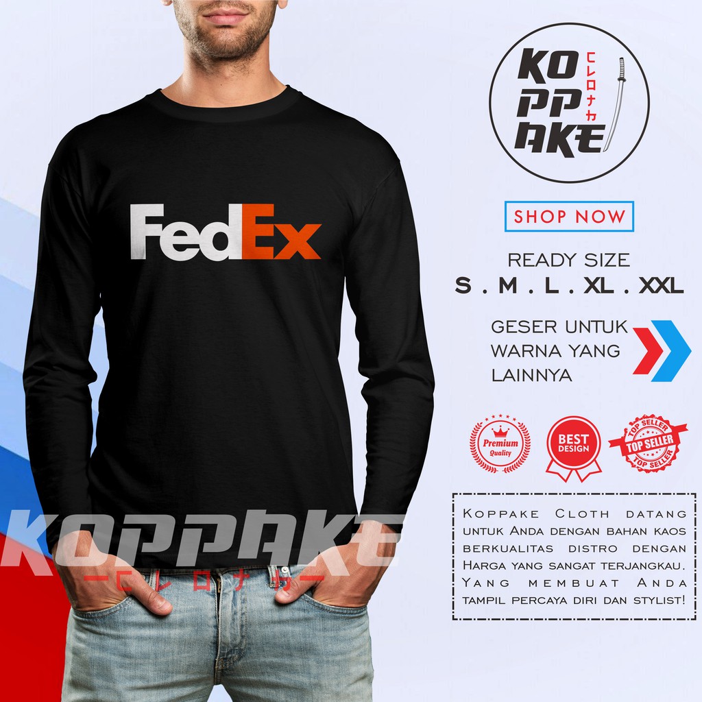 เสื้อบริษัทแขนยาว Fedex Logo