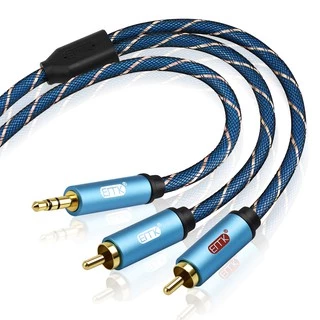 ERTK RCA TO AUX สายแปลง RCA 2 หัวเป็น AUX 3.5mm