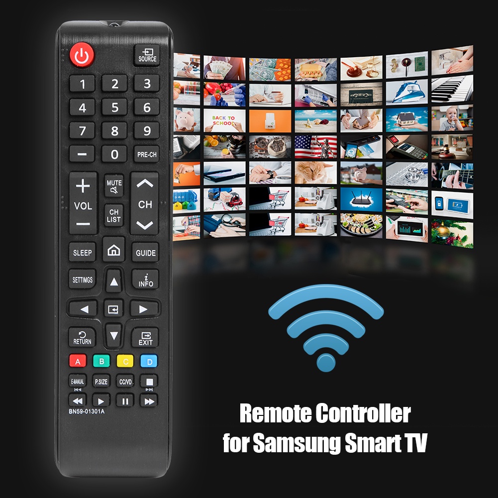 BN59-01301A รีโมทคอนโทรลสมาร์ททีวีสําหรับ Samsung- N5300/NU6900/NU7100/NU7300