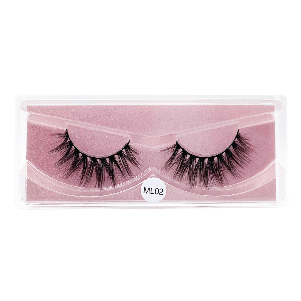 Mollie Lipper แต่งหน้า Mink Eyelashes 100% Cruelty-free Handmade Mink Eyelashes Full Strip Lashes ขนตาปลอมนุ่มแต่งหน้าขนตา