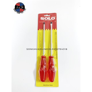 SOLO โซโล No.700-62 ไขควง 2 ตัว/ชุด ขนาด 6 นิ้ว เครื่องมือช่าง สินค้าพร้อมส่ง สินค้าของแท้ 100%