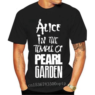 เสื้อยืดแขนสั้น ผ้าฝ้าย พิมพ์ลายตัวอักษร Alice In The Temple Of Pearl Garden สําหรับผู้ชาย BCcdin53OBaoia06สามารถปรับแต่