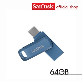 SanDisk Ultra Dual Drive Go USB Type-C 64GB Navy blue (SDDDC3-064G-G46NB, สีน้ำเงิน)