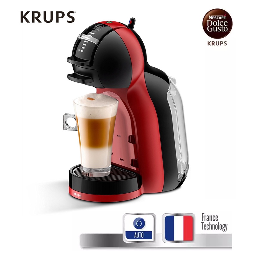KRUPS เครื่องชงกาแฟแบบแคปซูล รุ่น KP120866 สีดำ/ KP120H66 สีแดง / KP120166 สีเทา