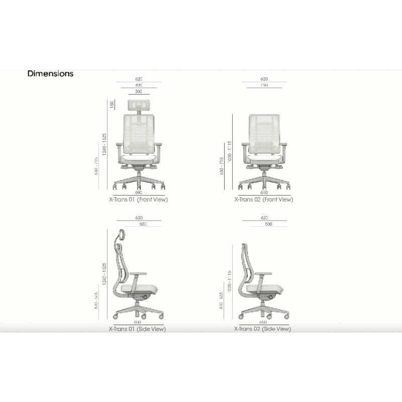 XTrans Ergonomic Chair Model รุ่น Top Functionจากเยอรมันนีแท้ ที่
