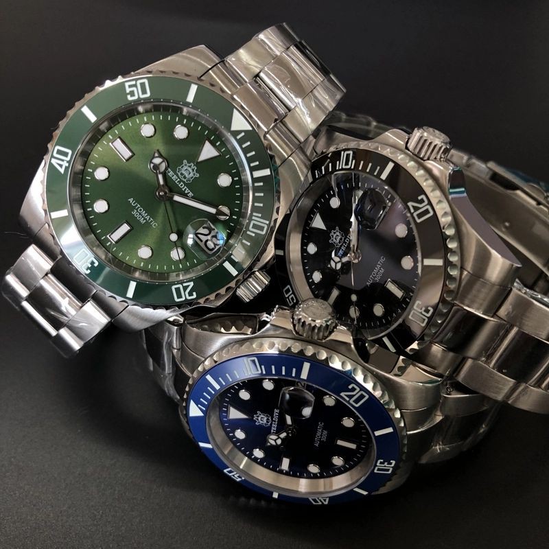 🇹🇭มสต็อกในประเทศไทย🇹🇭 SteelDive 1953 automatic diver watch 300m waterproof, Japanese Seiko NH35, Sapphire Glass