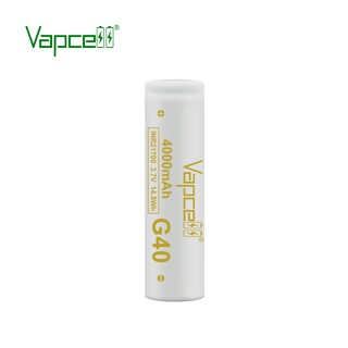 แบตเตอรี่ Vapcell G40 21700 4000mah 30A/45A ก้อนสีขาว (ถ่านชาร์จ)