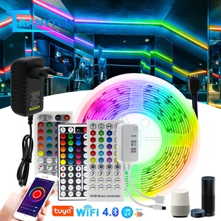 สายไฟ Led Smd 5050 2835 Rgb Led พร้อม Ir / Wifi / รีโมตควบคุม กันน้ำ 5 ม. 10 ม. 20 ม. ไฟคริสต์มาส