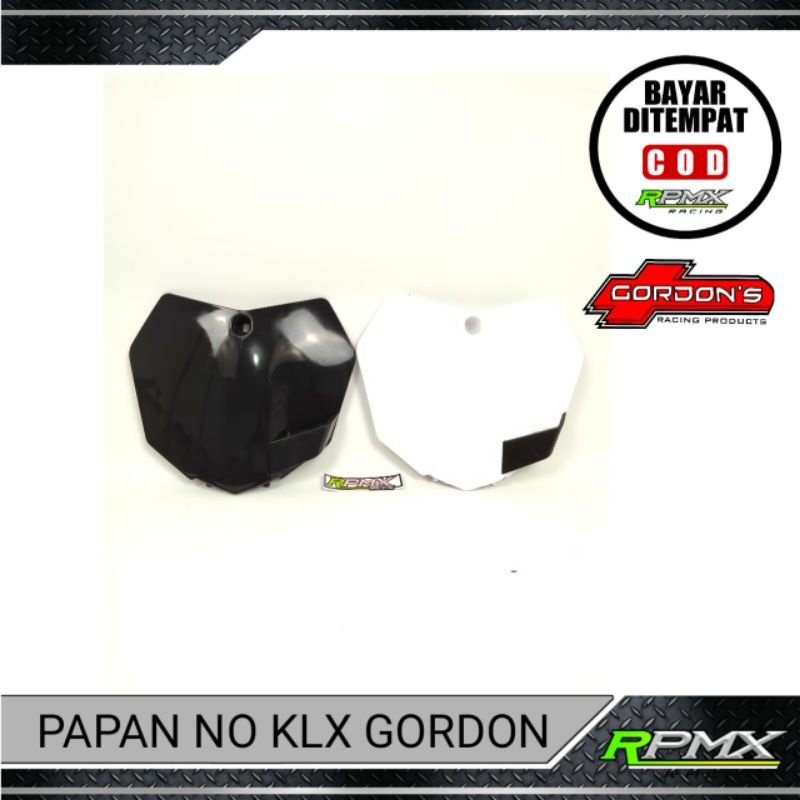 จานตัวเลข KLX GORDON รุ่น KTM SIXDAY - จานหมายเลข KLX 150 - จานตัวเลข GORDON BODYSET NUMBER