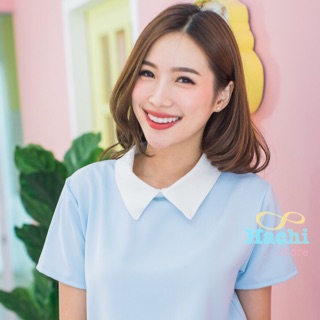 เสื้อปกขาวbella ใส่แล้วน่ารัก สดใส