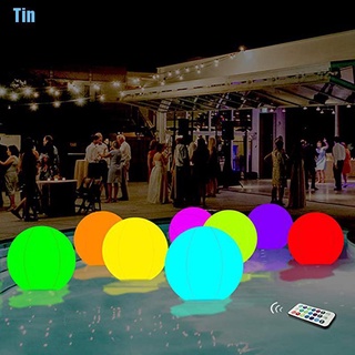 (Tinching) ลูกบอลไฟ Led เรืองแสง 13 สี พร้อมรีโมตคอนโทรล สําหรับสระว่ายน้ํา