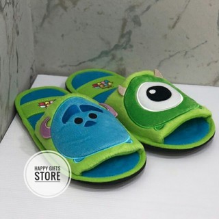 รองเท้าใส่ในบ้าน รองเท้า สลิปเปอร์ พื้นบาง Monster Inc. Sulley &amp; Mike ของแท้ 100%