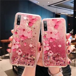 เคสโทรศัพท์ซิลิโคนประดับกลิตเตอร์สําหรับ samsung galaxy a 7 2018 a 10 s a 20 s a 30 s a 50 s a 10 a 20 a 507