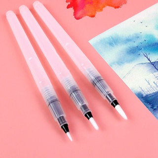 ปากกาพู่กัน ขนาดใหญ่ จุของได้เยอะ สําหรับวาดภาพระบายสีน้ํา จํานวน 3 ชิ้น