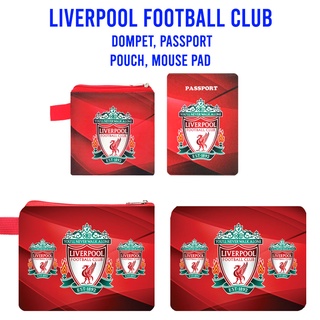 กระเป๋าสตางค์ ใส่หนังสือเดินทาง แผ่นรองเมาส์ ลาย Liverpool Football Club