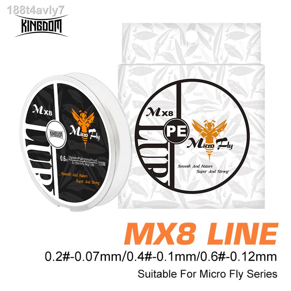 Kingdom Micro Fly Fishing Lines 100m 8 Strands Braided PE Japan