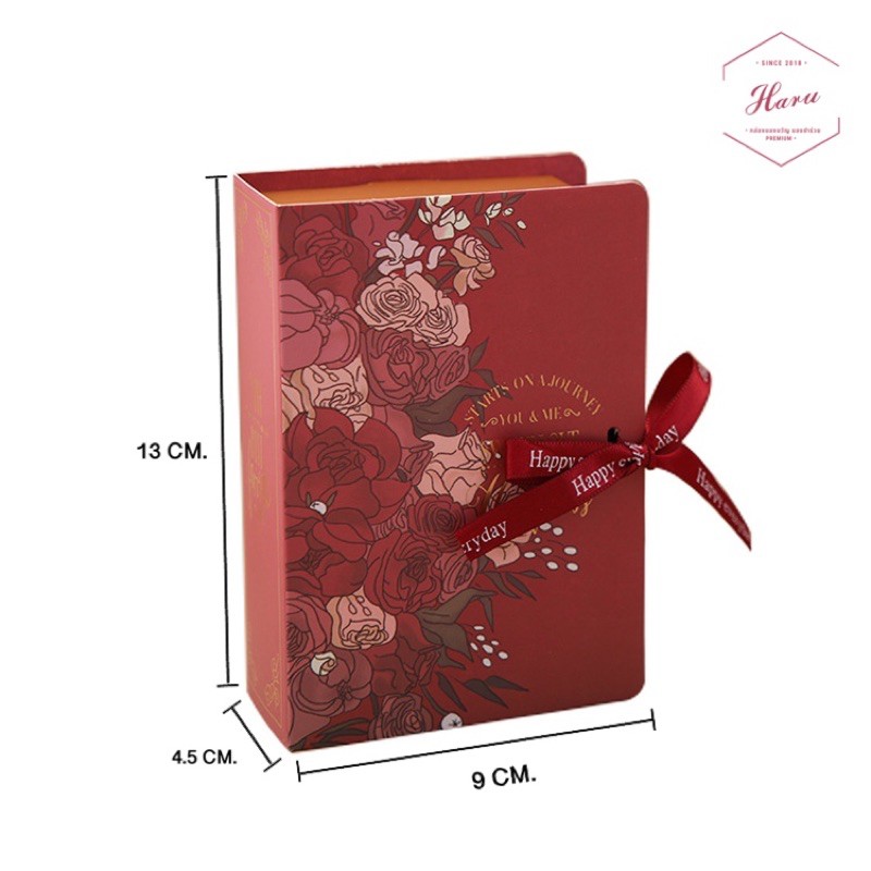 H28 กล่องของขวัญ กล่องขนม ของชำร่วย กล่องทรงหนังสือ Size SS ราคา ถูกที่สุด ดีลบีเคเค แกลเลอรีภาพที่ 7