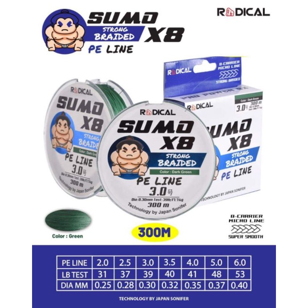 PE RADICAL SUMO X8 200M & 300M