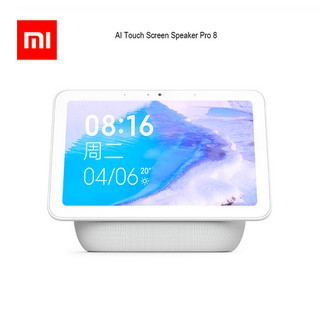 Xiaomi Xiaoai ลําโพงบลูทูธ 5.0 หน้าจอสัมผัส 8 นิ้ว นาฬิกาปลุกดิจิทัล WiFi