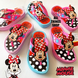 MINNIE MOUSE รองเท้าแตะเด็ก รองเท้าแตะคีบ มินนี่เมาส์