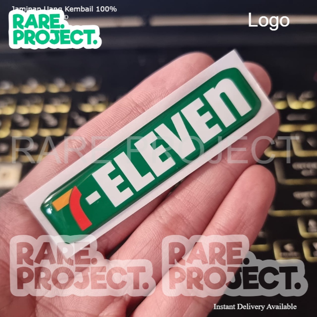 7ELEVEN SEVEL RAISED STICKER กันน้ํารถจักรยานยนต์กรองน้ํา EMBLEM [โครงการหายาก]
