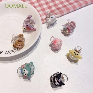 Qqmall กิ๊บติดผมเรซิ่นลายการ์ตูนหมีน่ารักสําหรับผู้หญิง