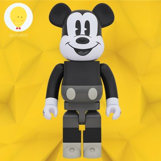 gachabox Bearbrick Mickey Mouse Black and White version 2018 1000% แบร์บริค พร้อมส่ง