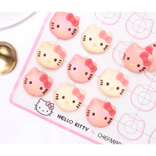 แผ่นรองอบมาการอง แผ่นรองอบขนม แผ่นรองอบซิลิโคน คิตตี้ hello kitty แผ่นรองอบคุ๊กกี้ อุปกรณ์อบขนม