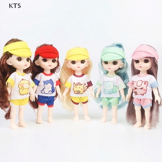 Kts ชุดเสื้อผ้าน่ารัก แฟชั่น สําหรับตุ๊กตา 16-17 ซม. ob11 1/12